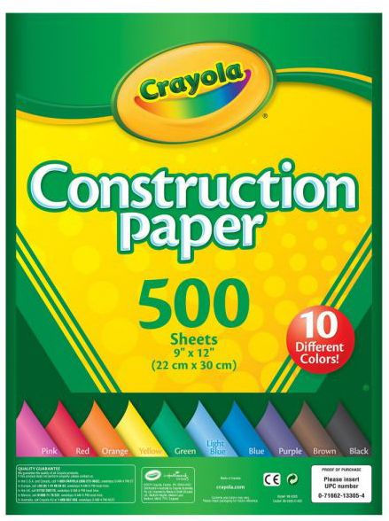 Construction Paper by Crayola